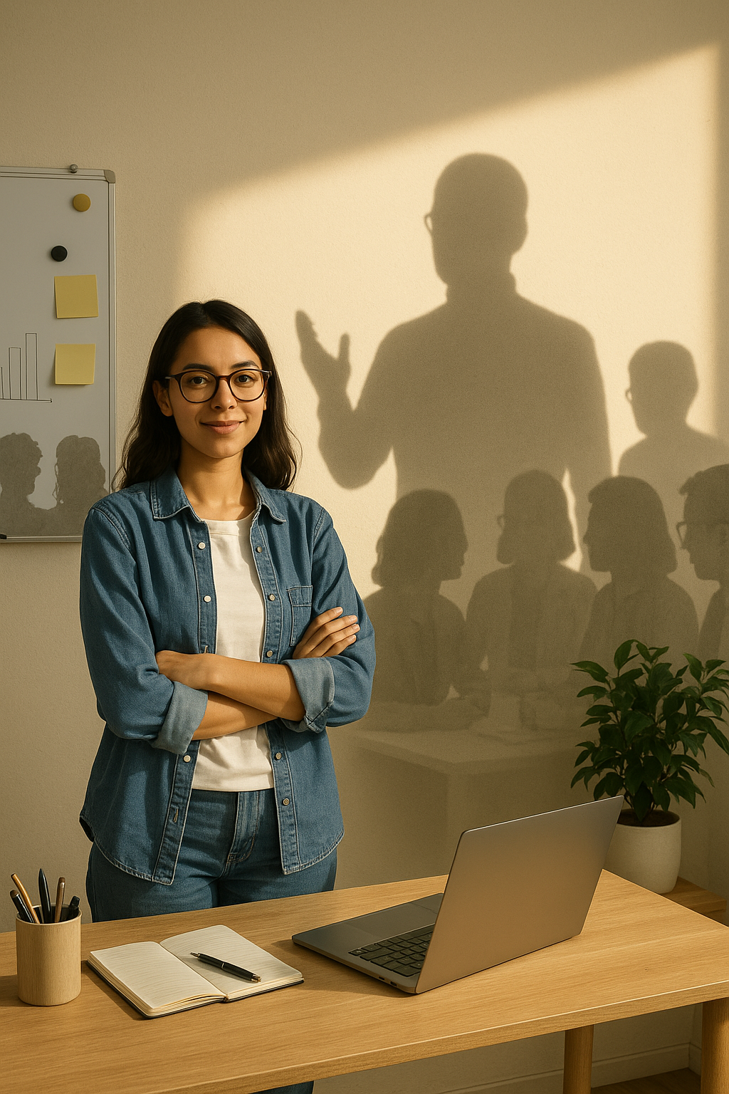 Professional woman in office setting